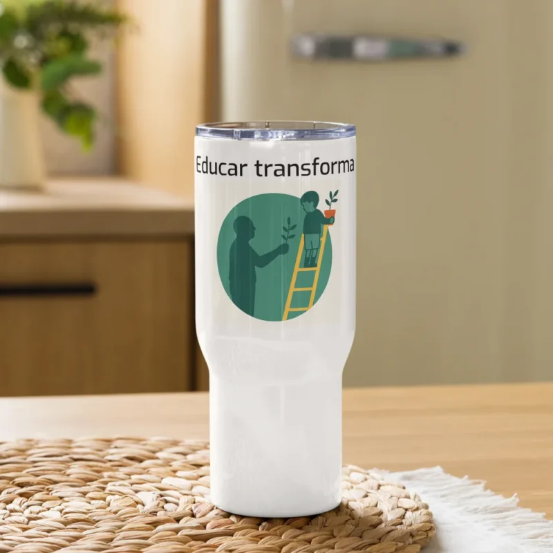 Vaso de viaje con asa – Educar transforma